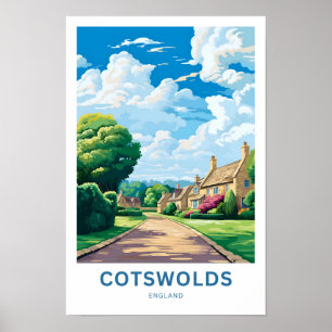 Cotswolds England Travel Print