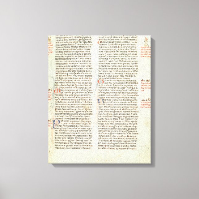 Cott Nero D II f.114 Adrian IV Canvas Print (Front)