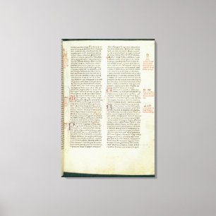 Cott Nero D II f.114 Adrian IV Canvas Print