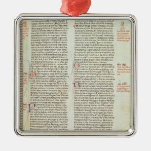 Cott Nero D II f.114 Adrian IV Metal Tree Decoration