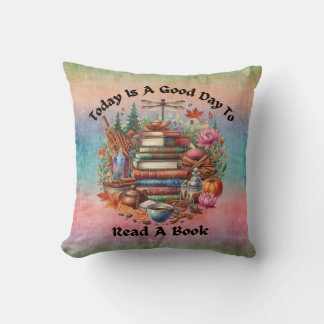 Cottagcore Woodlands, Books Cushion