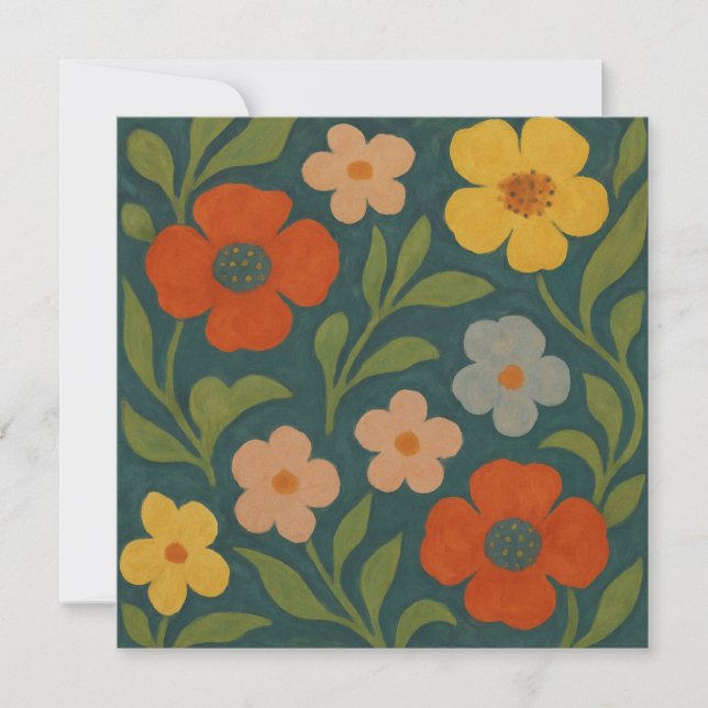 Cottage Blooms Invitation (Front)
