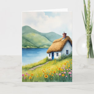 Cottage By The Loch View Card
