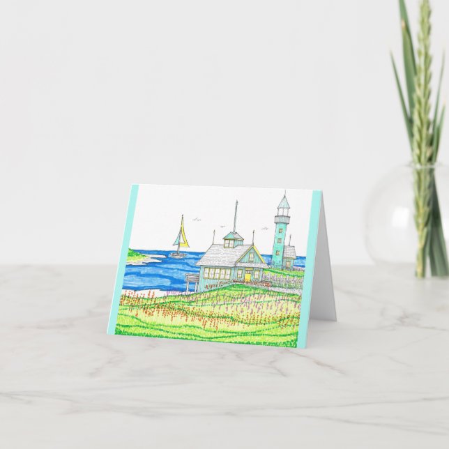 Cottage by the Sea Notecard (Front)