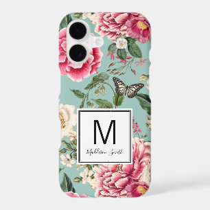 Cottage Chic Floral Pattern Add Your Name