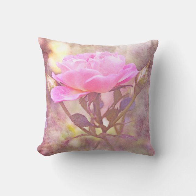 Cottage Chic Rose Cushion (Front)