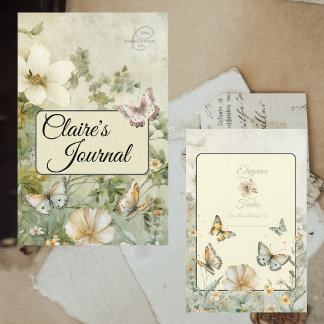 Cottage Chic Wildflowers Binder Nameplate Page