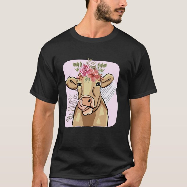 Cottage Core Cow T-Shirt (Front)