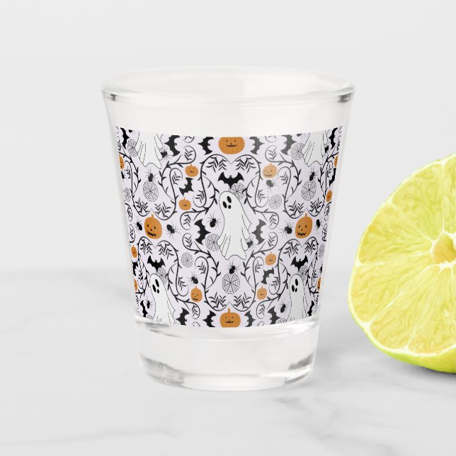 Cottage core Halloween Shot Glass (Front)