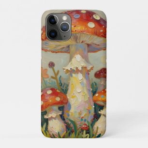  Cottage Core Mushrooms and Flowers Case-Mate iPhone Case