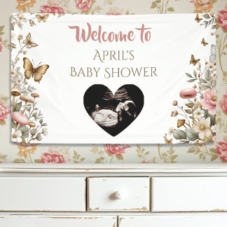 Cottage Core Mushrooms and Flowers | Welcome Banner