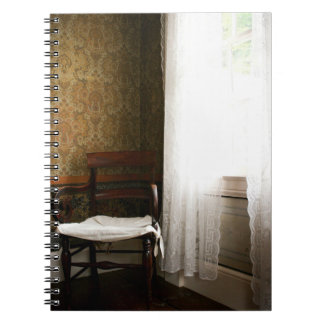 Cottage Core Old Wooden Chair Photograph Notebook
