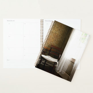 Cottage Core Old Wooden Chair Photograph Planner