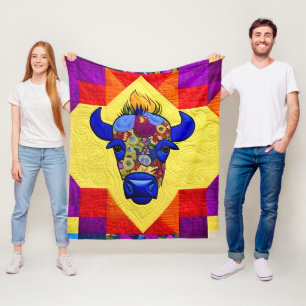 Cottage Country Quilts - Bison Fleece Blanket