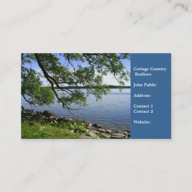 Cottage Country Realtors-Lake View Business Card (Front)