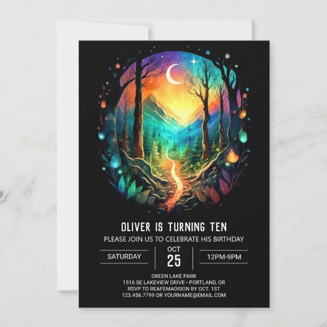 Cottage Elegant Boho Birthday Invitation (Front)