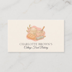 Cottage Food Bakery Homemade Baking Business Card