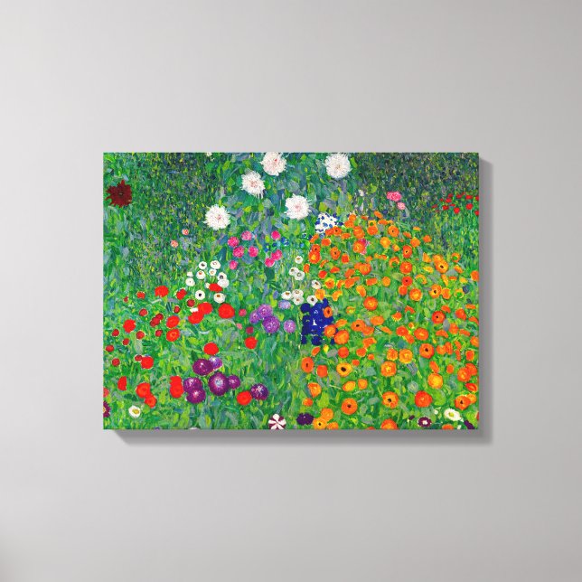 Cottage Garden Gustav Klimt Canvas Print (Front)