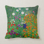 Cottage Garden Gustav Klimt Cushion<br><div class="desc">Cottage Garden Gustav Klimt</div>