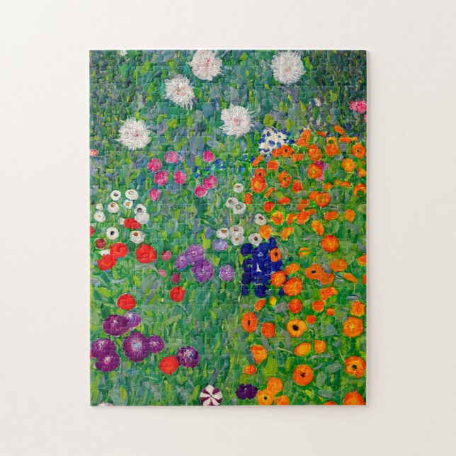 Cottage Garden Gustav Klimt Jigsaw Puzzle (Vertical)