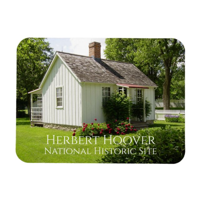 Cottage, Garden, Herbert Hoover Birthplace, Iowa Magnet (Horizontal)
