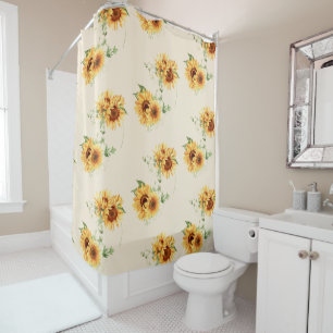 Cottage Garden Sunflowers Shower Curtain