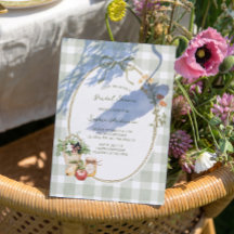 Cottage Green Gingham Bridal Shower