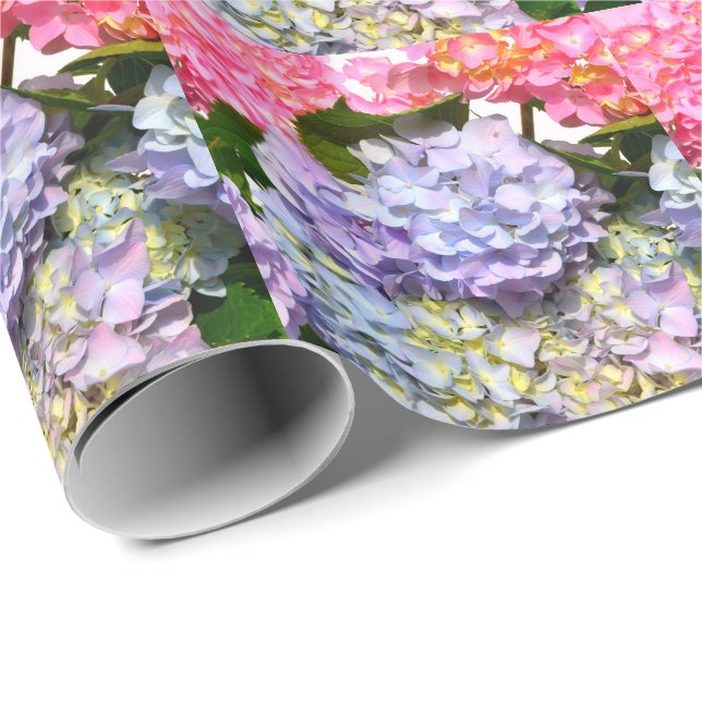 Cottage Hydrangea Wrapping Paper (Roll Corner)