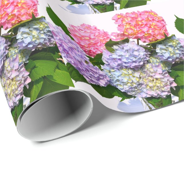 Cottage Hydrangea Wrapping Paper (Roll Corner)