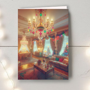 Cottage Kitsch Holiday Room Christmas Card