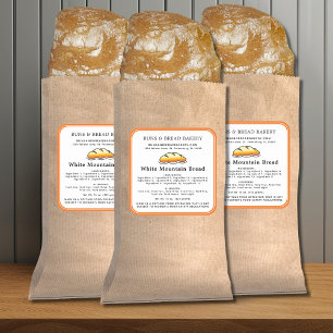 Cottage Law Home Bakery Ingredients Allergens Square Sticker