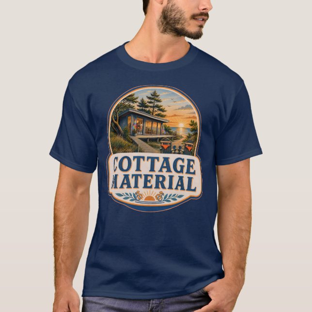 COTTAGE MATERIAL GAY QUEER T-Shirt (Front)