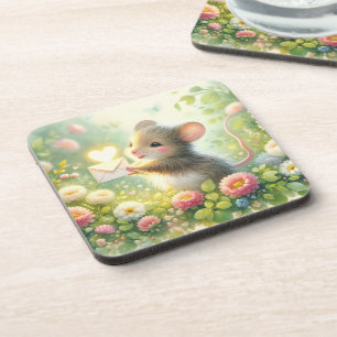 Cottage Mouse Love Letter Meadow Coaster