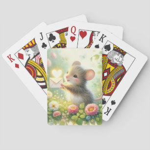 Cottage Mouse Love Letter Meadow Playing Cards