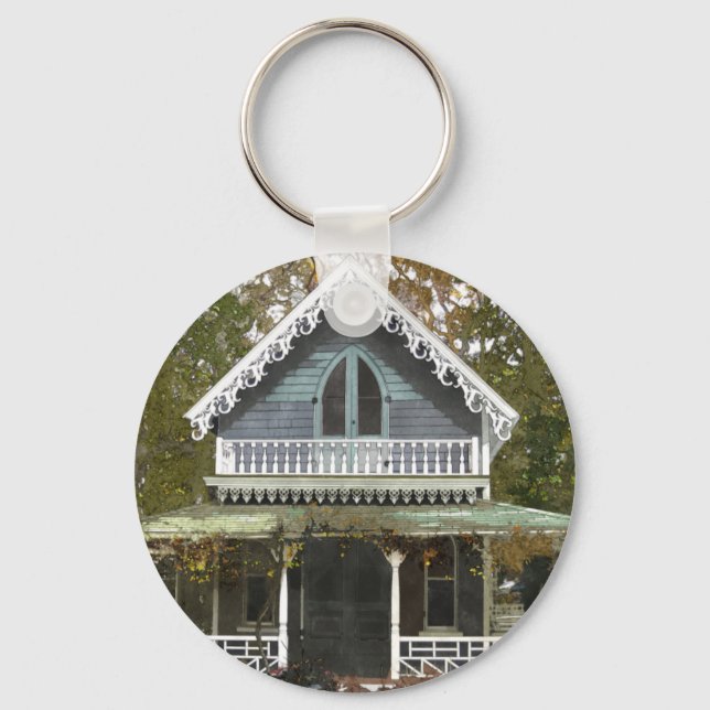 Cottage on Martha's Vineyard Key Ring (Front)