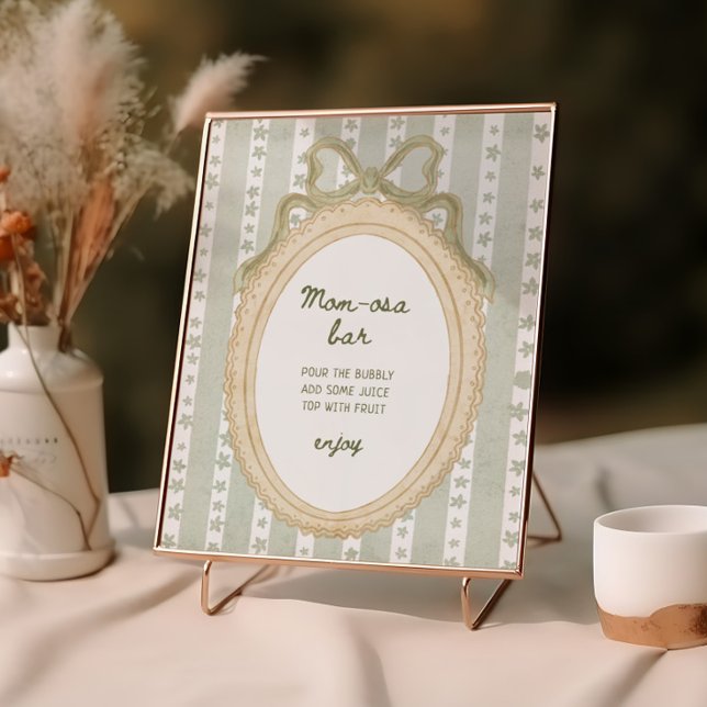 Cottage Pear Baby Shower Mum-osa Bar   Poster (Creator Uploaded)