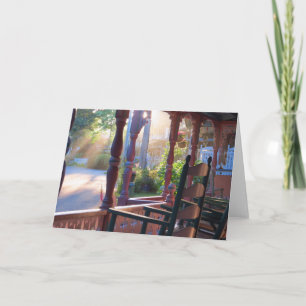 Cottage Porch in Early Sun - Martha's Vineyard Card