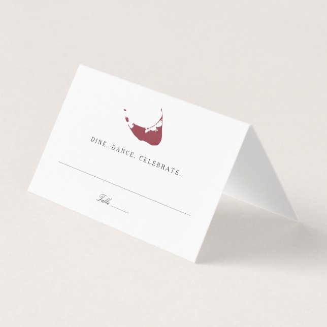 Cottage Red Nantucket Island Map Wedding Seating (Front)