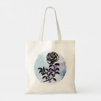 Cottage Rose Magic on Blue Tote Bag