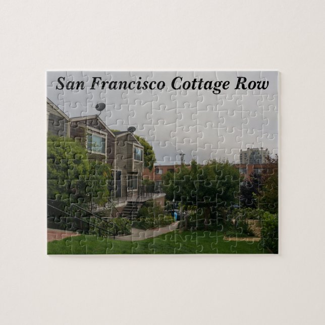 Cottage Row Victorian Houses Jigsaw Puzzle (Horizontal)