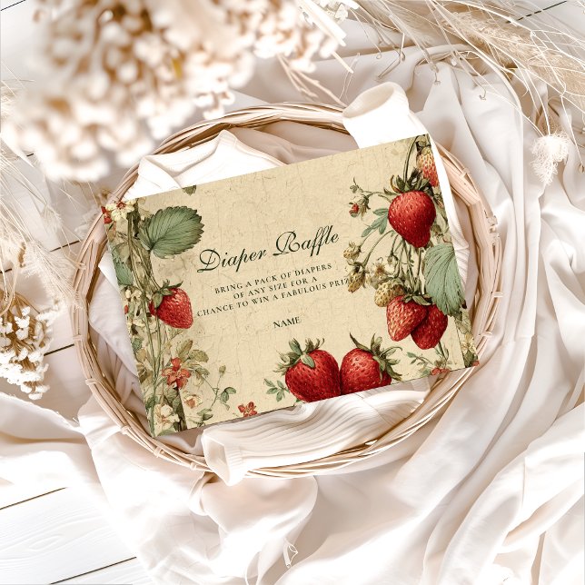 Cottage Strawberry Woodland Diapper Raffle  Enclosure Card (Creator Uploaded)