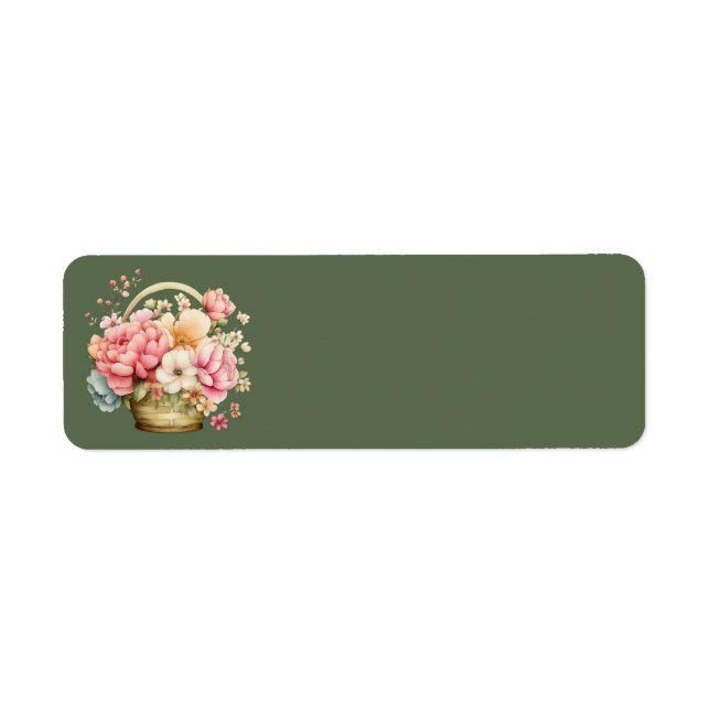 Cottage Summer Floral Address Labels (Front)