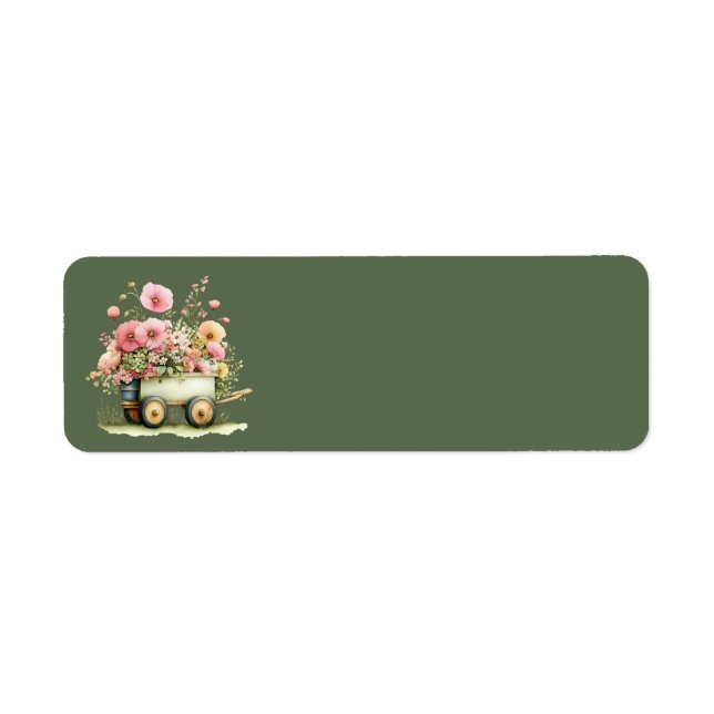 Cottage Summer Floral Address Labels (Front)