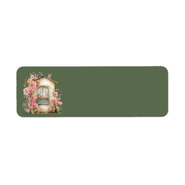 Cottage Summer Floral Address Labels (Front)