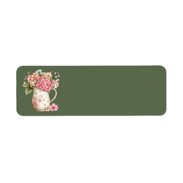 Cottage Summer Floral Address Labels (Front)