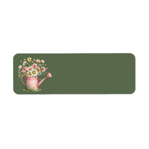Cottage Summer Floral Address Labels
