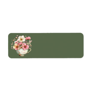 Cottage Summer Floral Address Labels