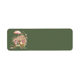 Cottage Summer Floral Address Labels