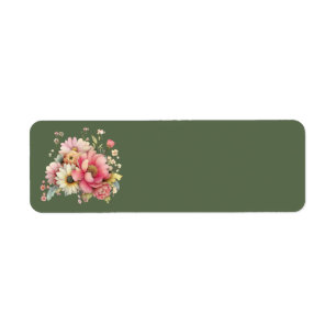 Cottage Summer Floral Address Labels