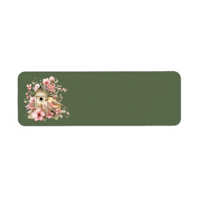 Cottage Summer Floral Address Labels (Front)